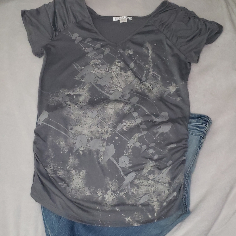 Layered with Love ruched  T-shirt size 2X plus
